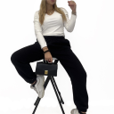 pantalone felpato con polsino cold